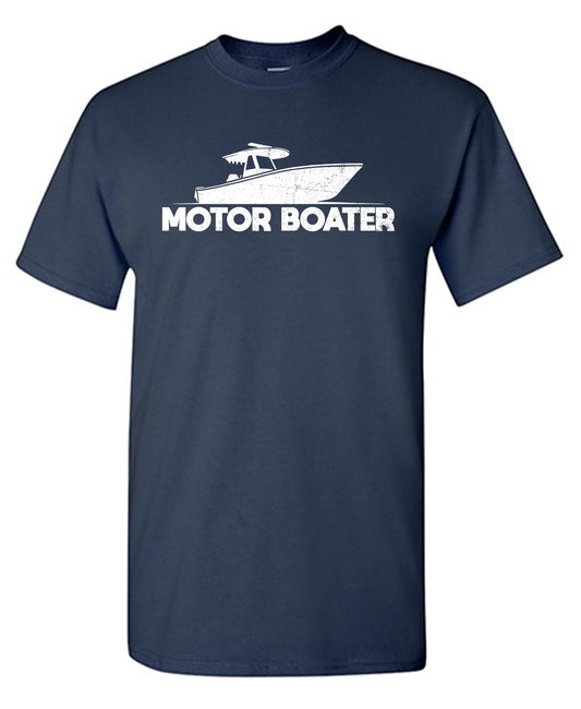 Funny T-Shirts design "Motor Boater Mens Funny Tee"