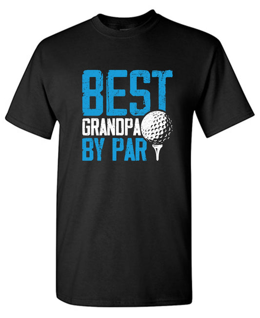 Funny T-Shirts design "Best Grandpa by Par, Golfer T Shirt"