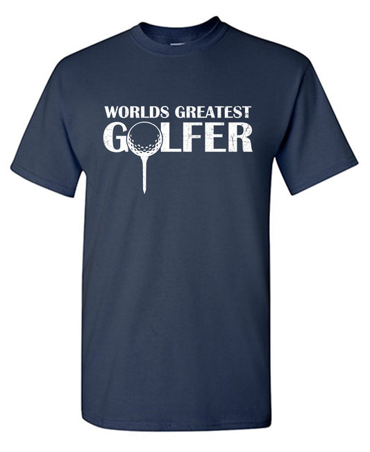 Funny T-Shirts design "World's Greatest Golfer Mens T Shirt"