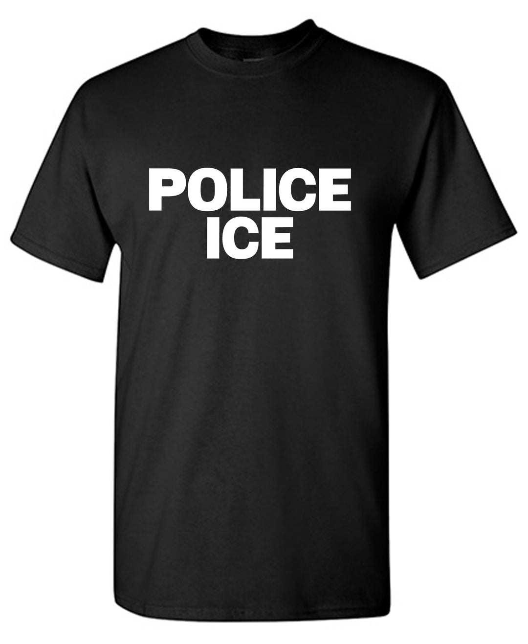 Funny T-Shirts design "Police Ice Labeled T Shirt"