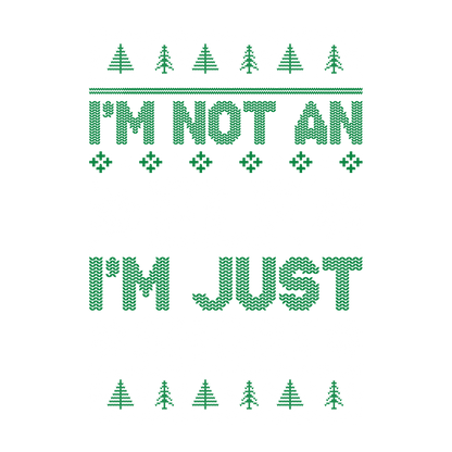 Funny T-Shirts design "I'm not an Elf, I'm just Short Christmas Shirt"