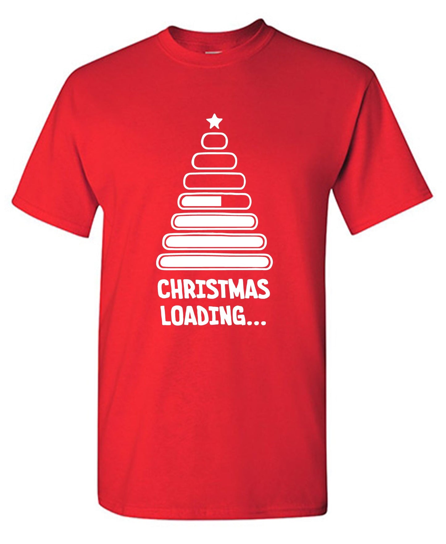 Funny T-Shirts design "Christmas Loading… Funny Christmas Quotes"