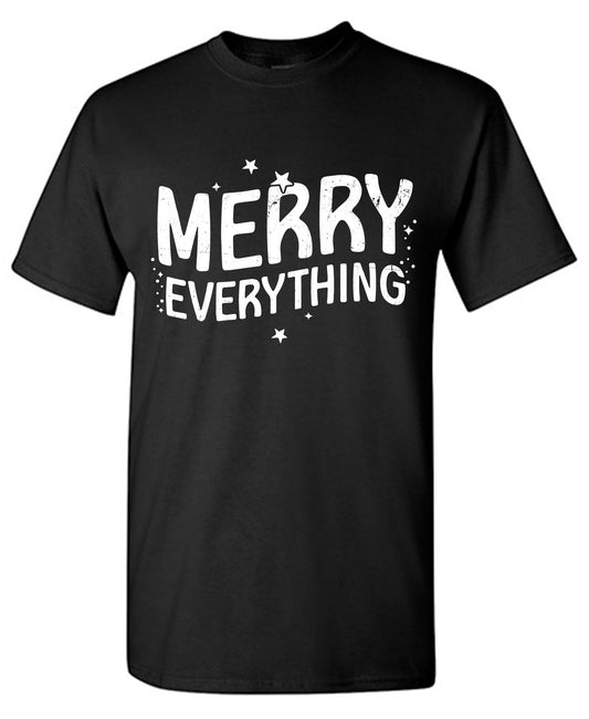 Funny T-Shirts design "Merry Everything Christmas Tee"