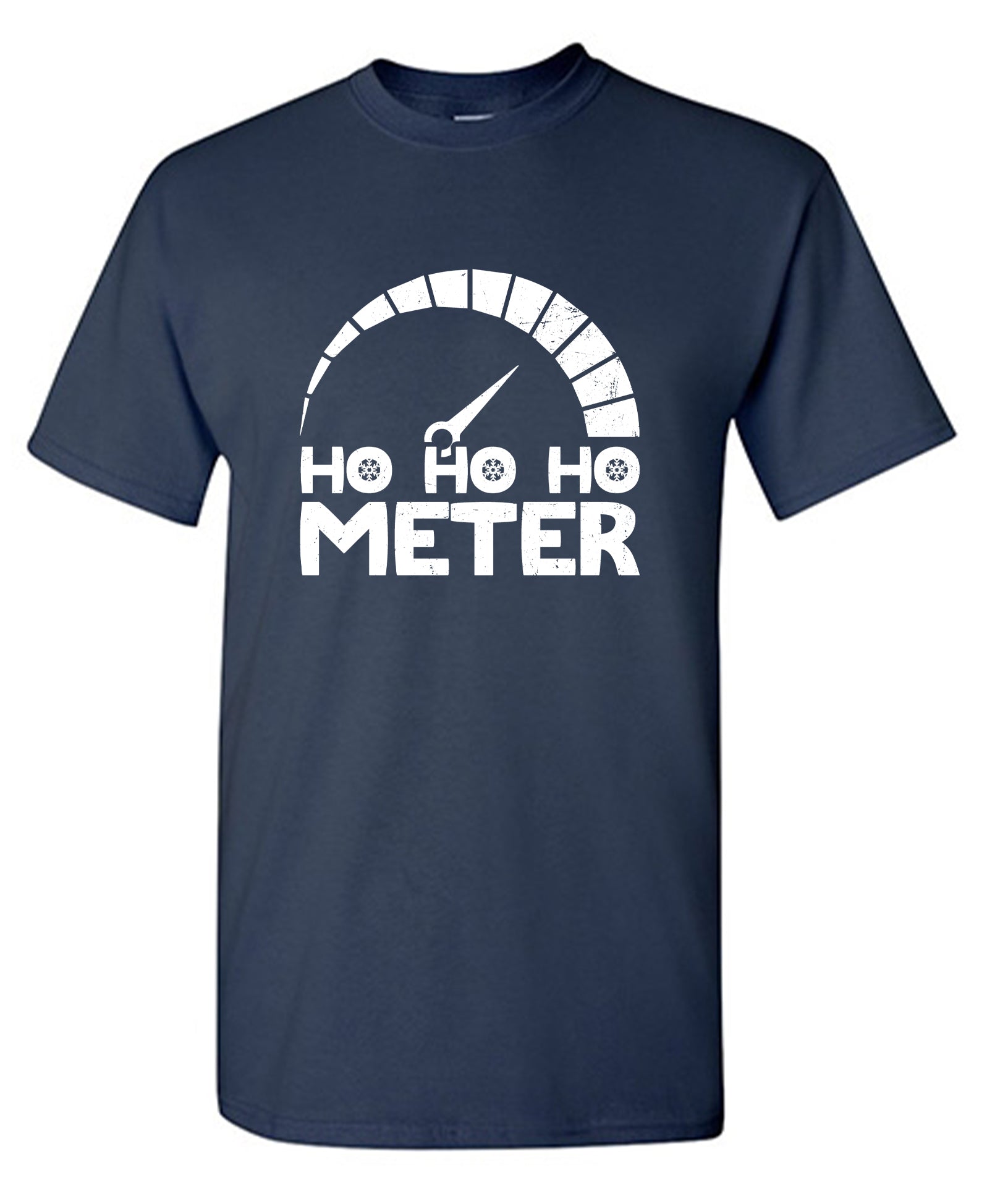 Funny T-Shirts design "Ho, Ho, Ho Meter Christmas Tee"