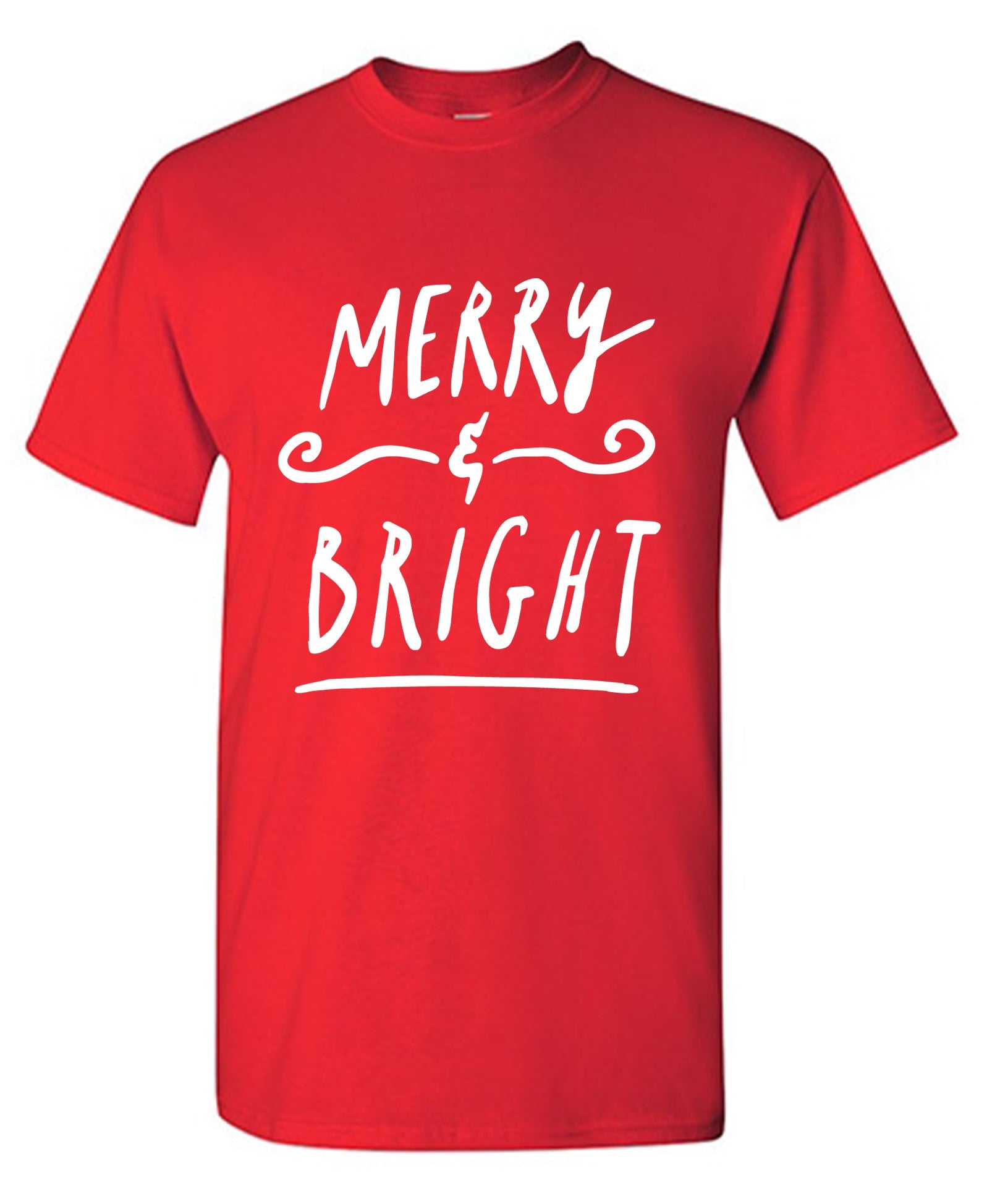 Funny T-Shirts design "Merry and Bright Christmas Tee"