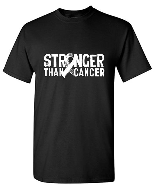 Funny T-Shirts design "Stronger Than Cancer, Mens T Shirt"