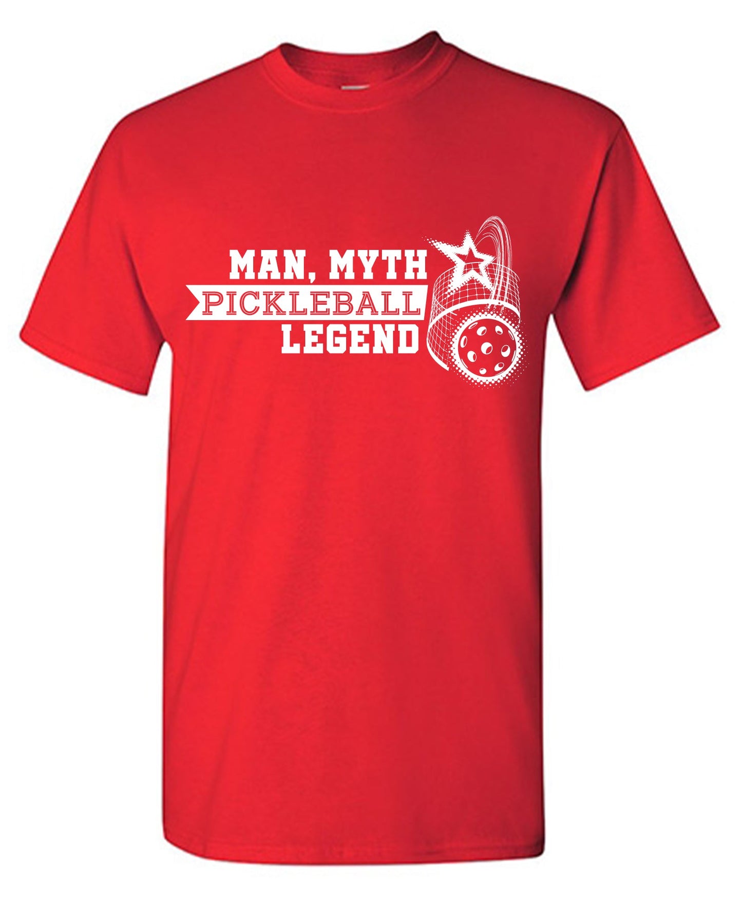 Funny T-Shirts design "Man, Myth Pickleball Legend"