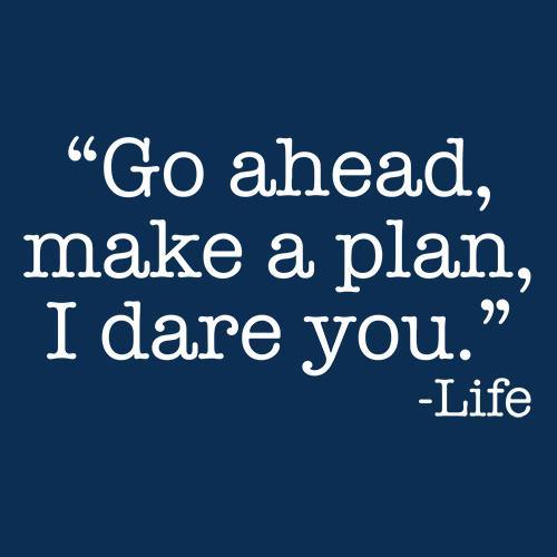 Go Ahead, Make A Plan, I Dare You -Life - Roadkill T-Shirts