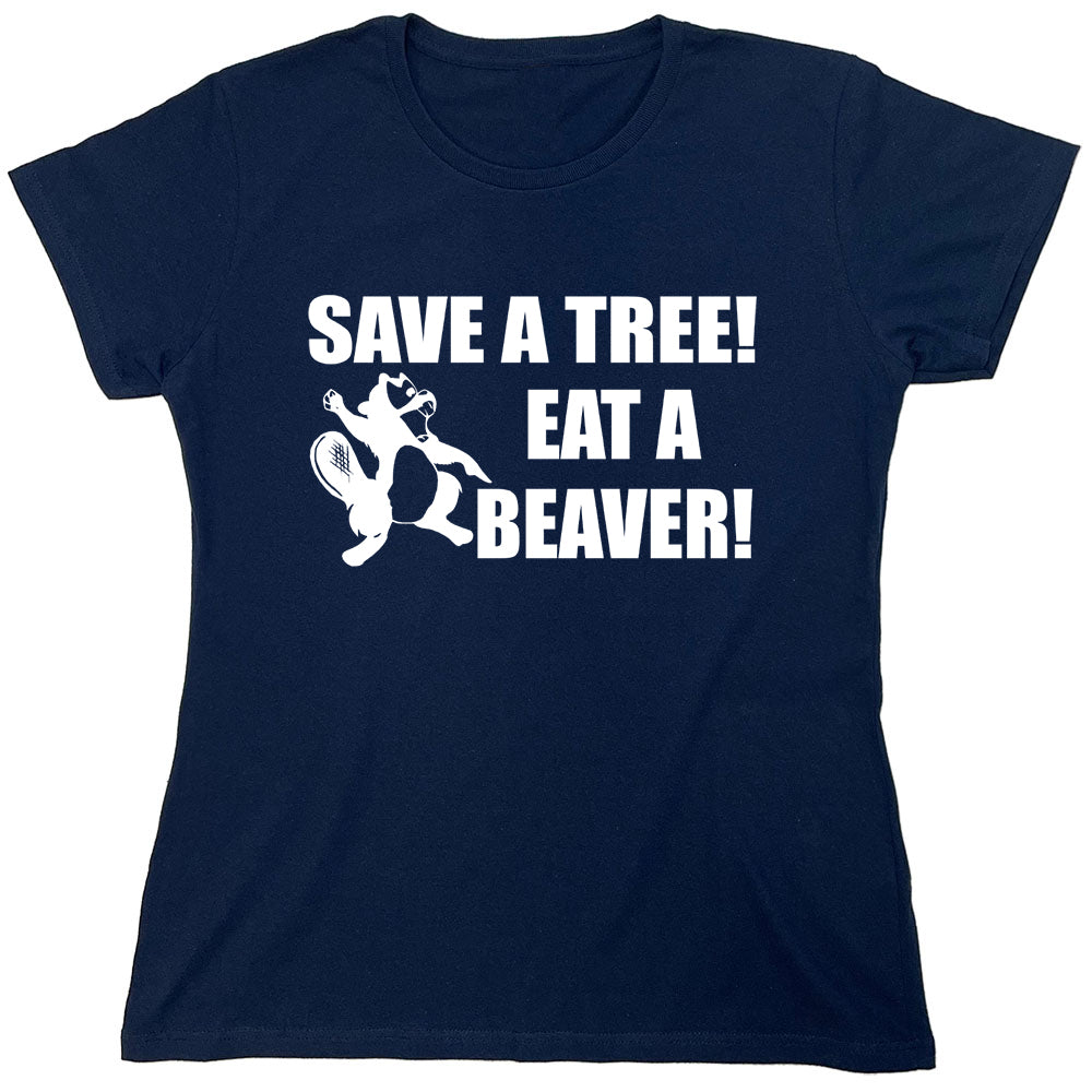 Funny T-Shirts design "PS_0187_EAT_BEAVER"