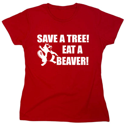 Funny T-Shirts design "PS_0187_EAT_BEAVER"