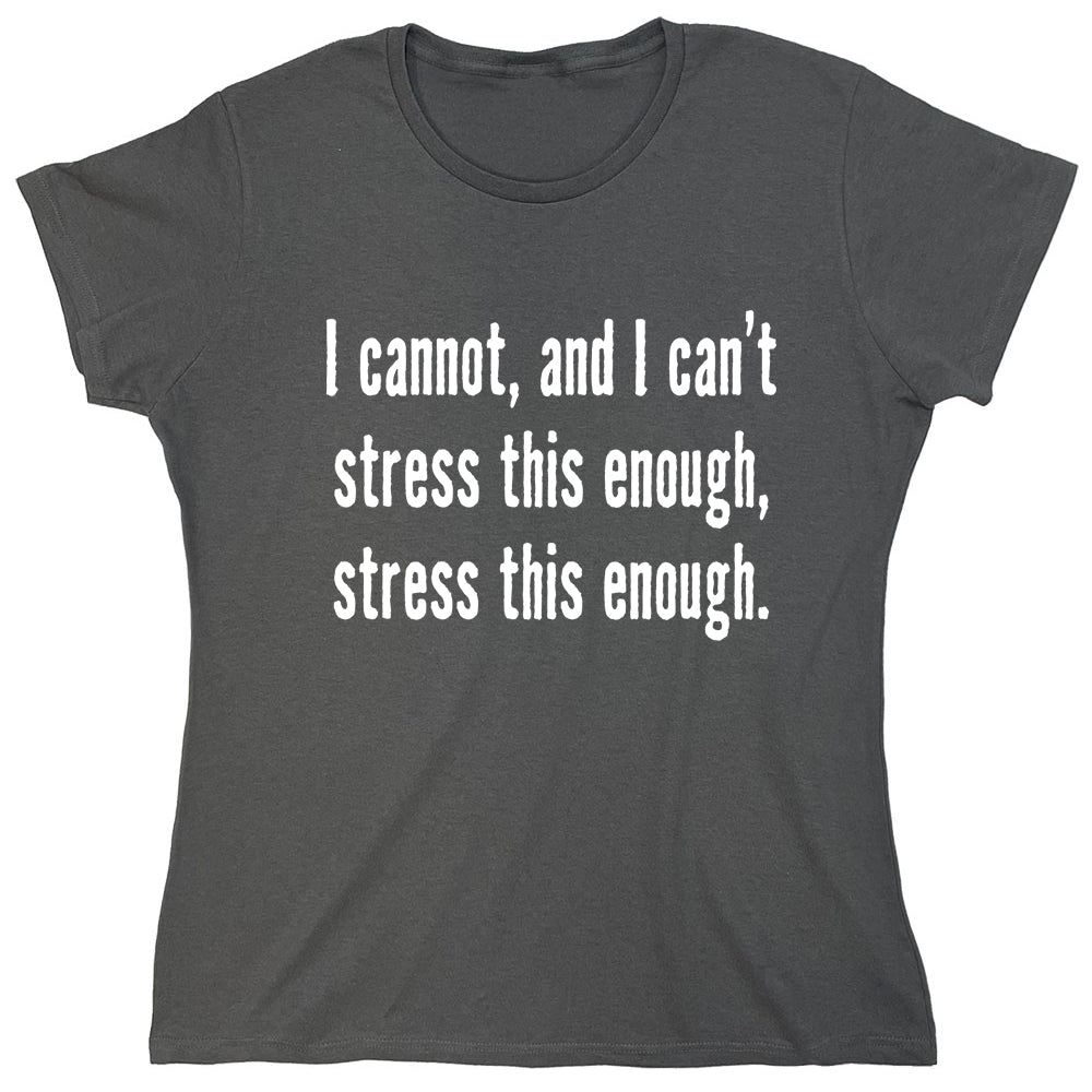 Funny T-Shirts design "PS_0253_STRESS_ENOUGH"