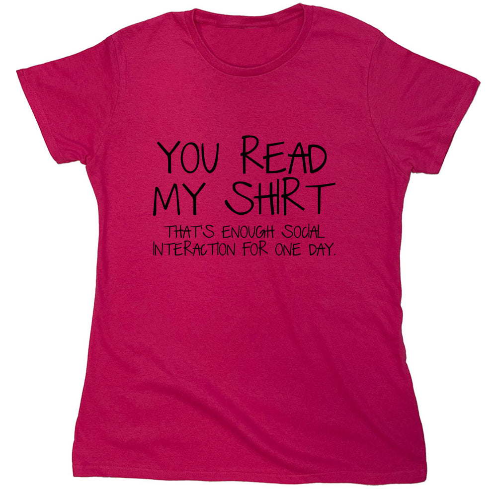 Funny T-Shirts design "PS_0288W_READ_SHIRT"