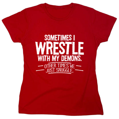 Funny T-Shirts design "PS_0397W_WRESTLE_DEMONS"