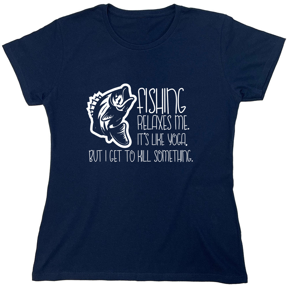 Funny T-Shirts design "PS_0437_FISHING_YOGA"