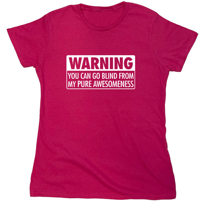 Funny T-Shirts design "PS_0510W_WARNING_BLIND"