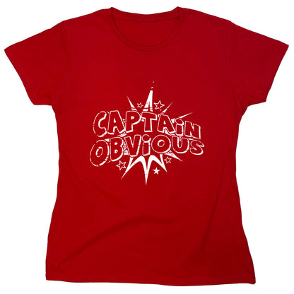 Funny T-Shirts design "Captain Obvious"