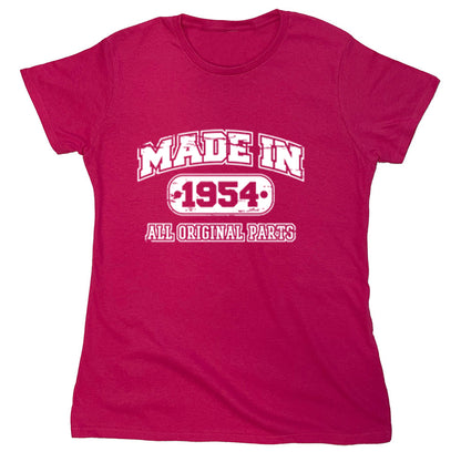 Funny T-Shirts design "Made In 1954 All Original Parts"