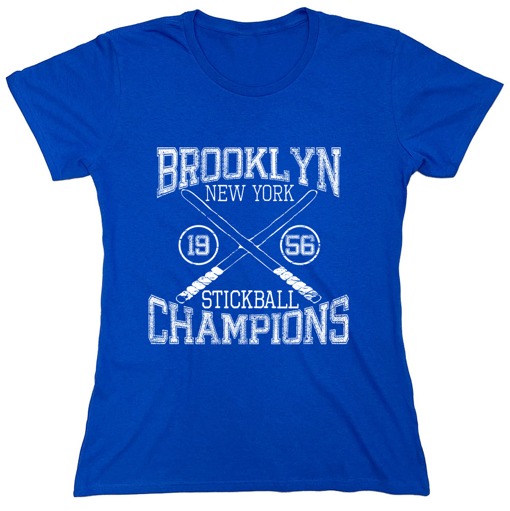 Funny T-Shirts design "Brooklyn New York Stickball Champions"