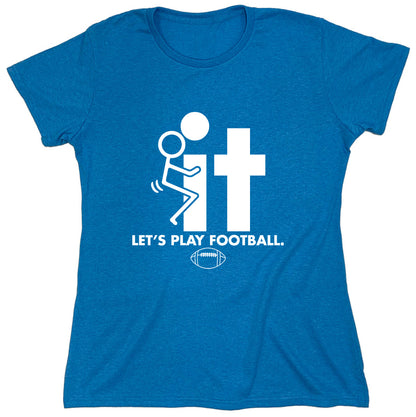 Funny T-Shirts design "Let's play Football"