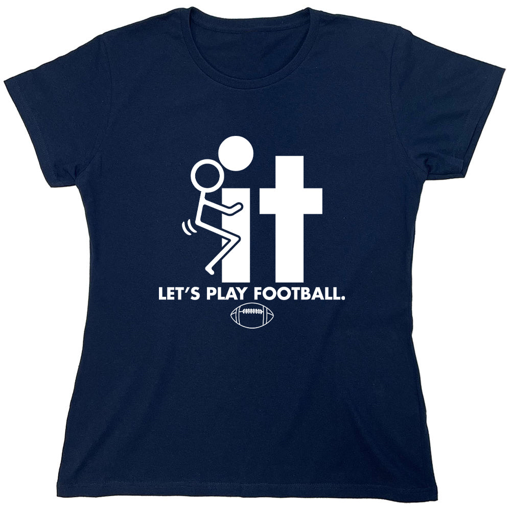 Funny T-Shirts design "Let's play Football"